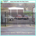 Security steel palisade fencing with gate